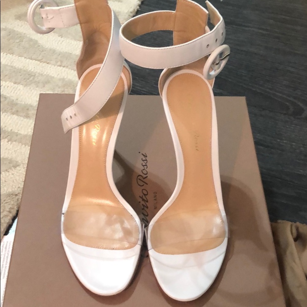 Gianvito Rossi white heels
